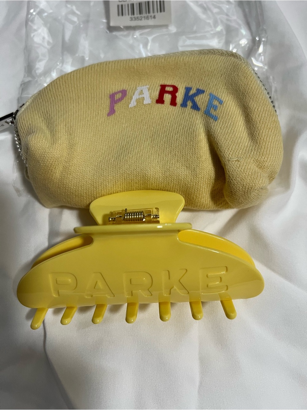 PARKE Hair Clip W/Pouch Peel (Summerland Collection) NIP - Picture 3 of 4